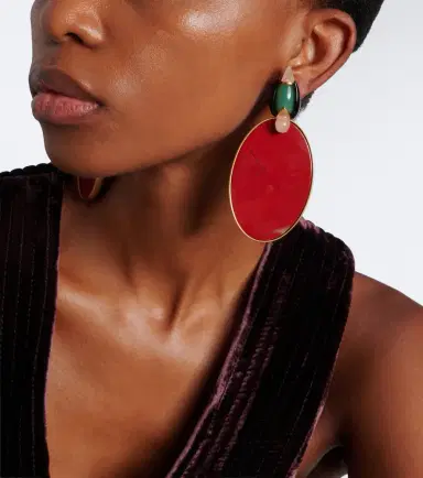 Zimmermann 16kt gold-plated embellished drop earrings | Thumbnail 5