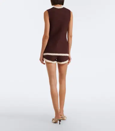 Posse Hattie crochet-trimmed shorts | Thumbnail 2