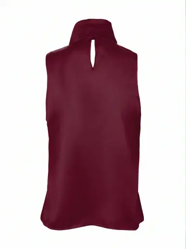 Loretta Caponi Diaspro Satin Tie-Neck Top | Thumbnail 2