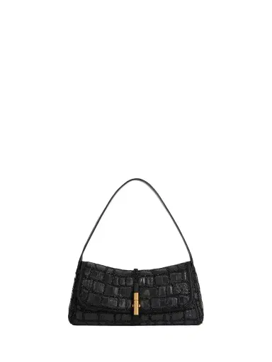 Balmain BALMAIN METROPOLIS bag in crocodile-effect leather with embroidery | Thumbnail 1