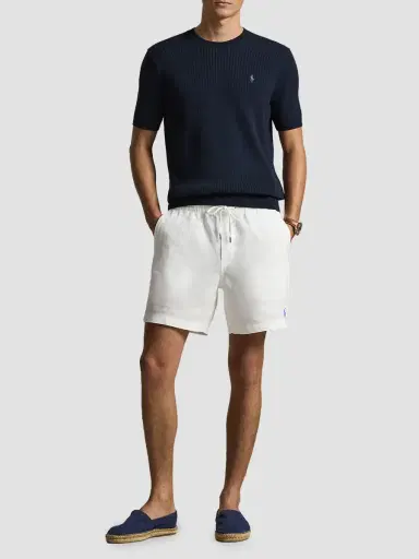 Polo Ralph Lauren Men's Houndstooth Cotton Interlock Short-Sleeve Polo Shirt | Thumbnail 2