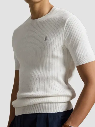 Polo Ralph Lauren Men's Houndstooth Cotton Interlock Short-Sleeve Polo Shirt | Thumbnail 5