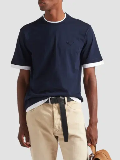 Prada Men's Cotton T-Shirt | Thumbnail 3