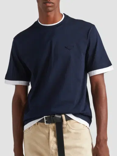Prada Men's Cotton T-Shirt | Thumbnail 4