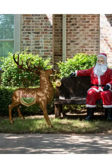Barcana 49" Indoor/Outdoor Standing Reindeer Decoration | Thumbnail 2
