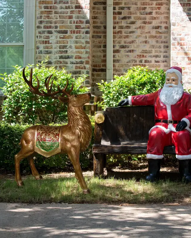 Barcana 49" Indoor/Outdoor Standing Reindeer Decoration