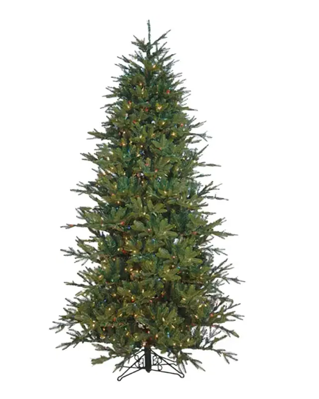 Barcana 7.5 ' Slim Alaskan Deluxe LED Prelit Christmas Tree
