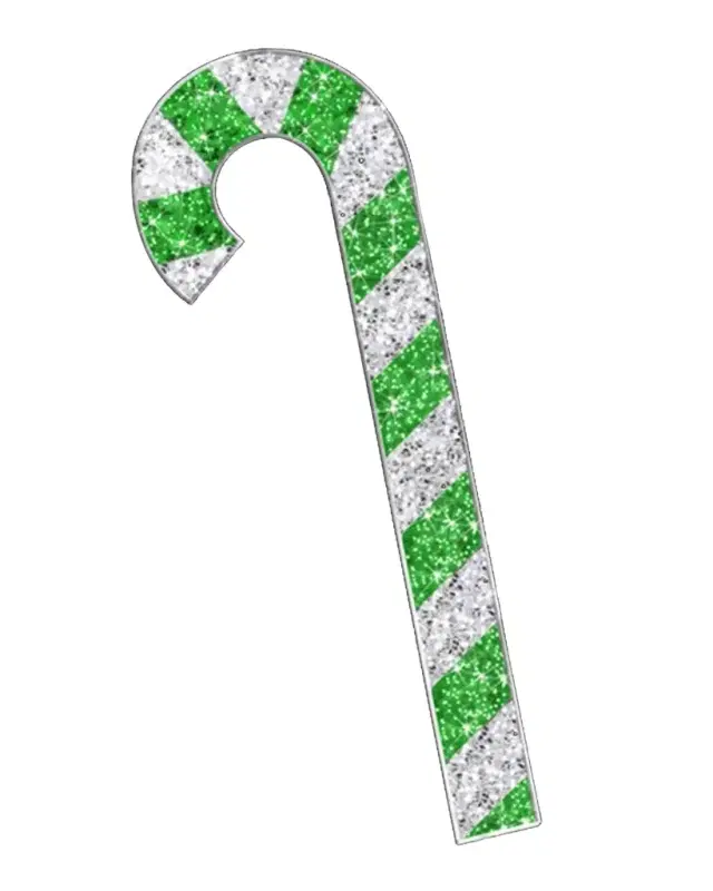 Barcana 2D LED Candy Cane Outdoor Decoration, 7 '2"