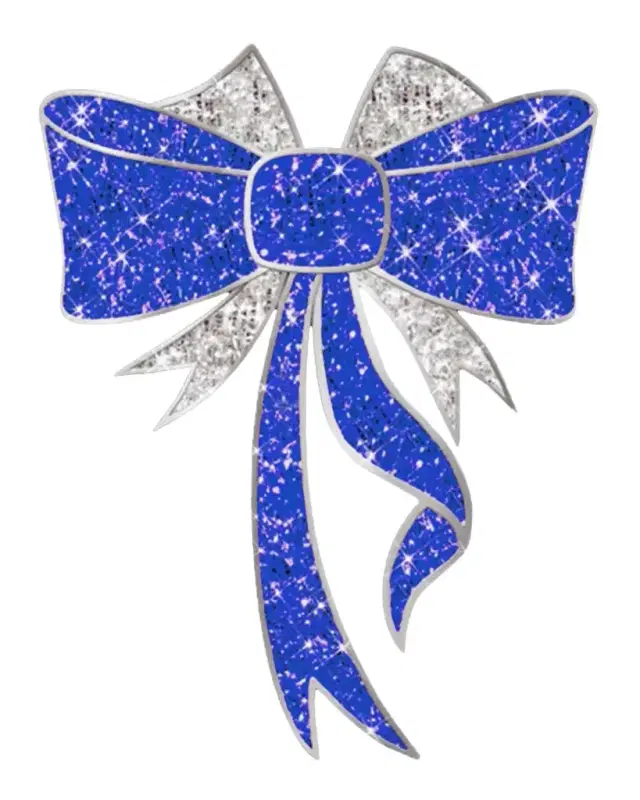 Barcana 2D LED Lit Bow Outdoor Decoration, 78"