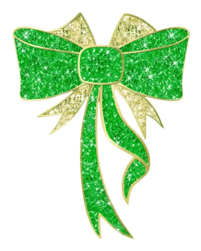 Barcana 2D LED Lit Bow Outdoor Decoration, 78"