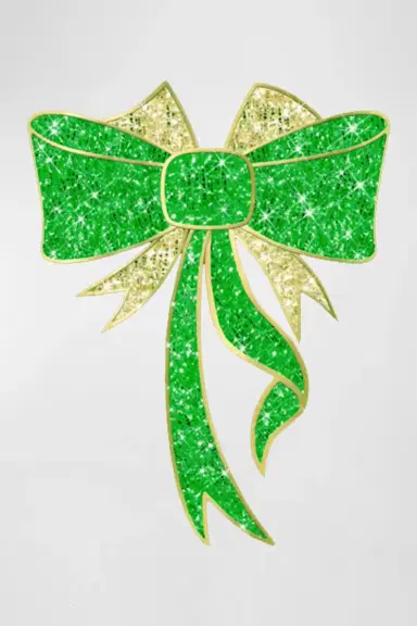Barcana 2D LED Lit Bow Outdoor Decoration, 50" | Thumbnail 2