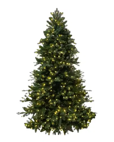 Barcana Chesapeake Fir Pre-Lit Christmas Tree with Warm White LED Lights, 9 ' | Thumbnail 1
