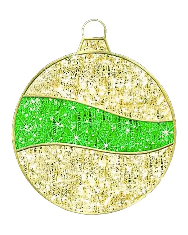 Barcana 2D Ornament Outdoor Christmas Decoration with LED Lights, 60"
