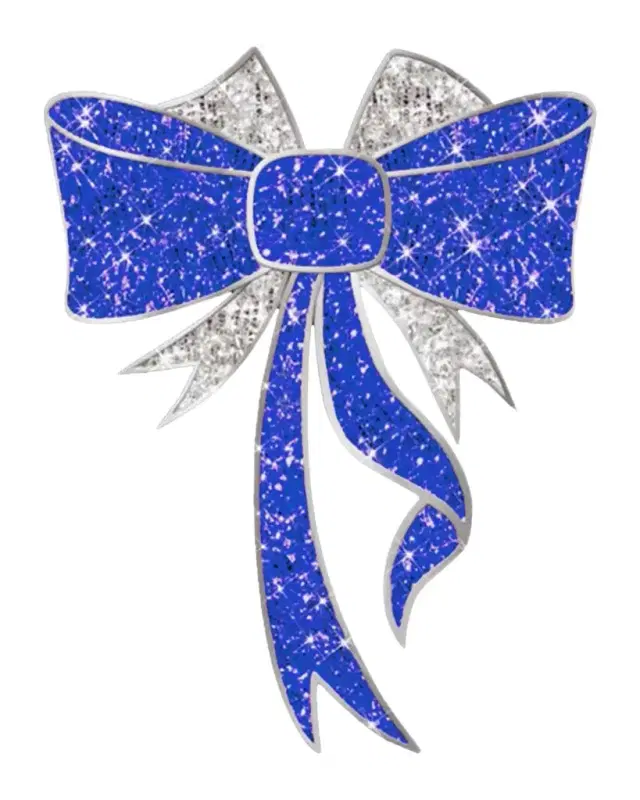 Barcana 2D LED Lit Bow Outdoor Decoration, 50"