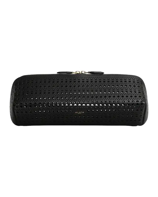 Alaïa Delta Leather Clutch