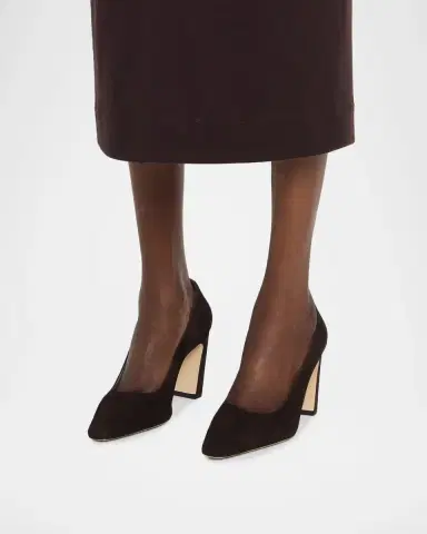 Stuart Weitzman 85mm Stassi Satin Pumps | Thumbnail 2