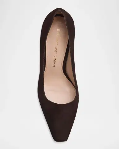 Stuart Weitzman 85mm Stassi Satin Pumps | Thumbnail 6