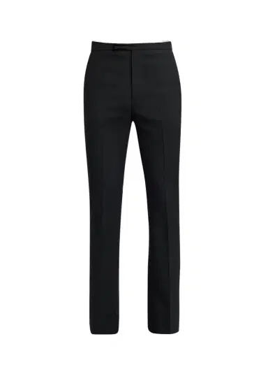 Alexander McQueen Men's Wool Slim Flare Flat-Front Trousers | Thumbnail 1
