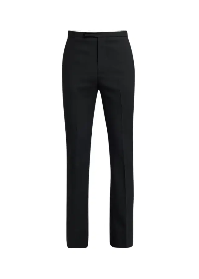 Alexander McQueen Men's Wool Slim Flare Flat-Front Trousers