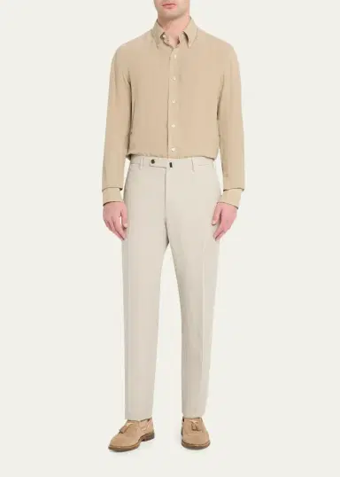 Incotex Men's Slim-Fit Chinolino Trousers | Thumbnail 2