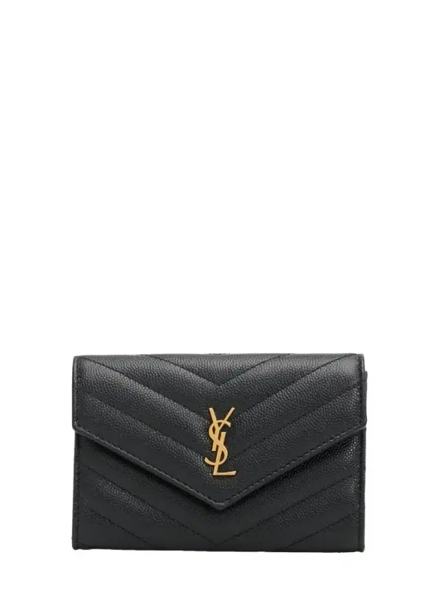 Saint Laurent Small Logo Quilted Leather Clutch