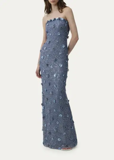 Simkhai Serafina Strapless Embellished Gown | Thumbnail 4