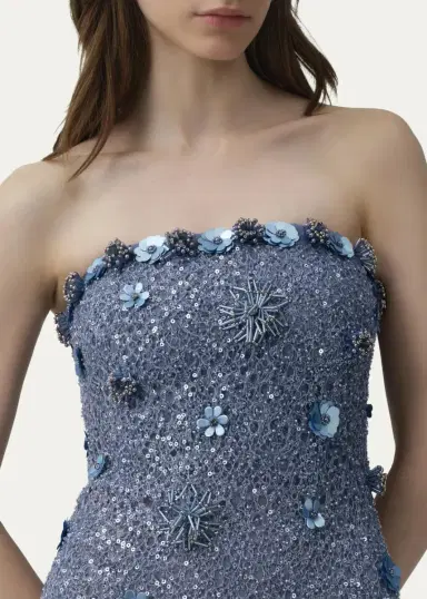 Simkhai Serafina Strapless Embellished Gown | Thumbnail 5