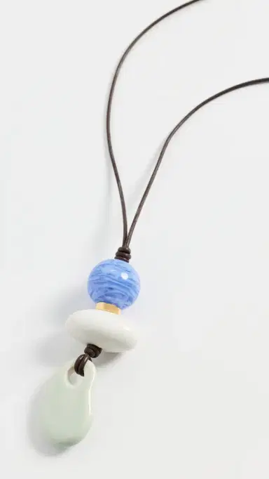 Lizzie Fortunato Museo Cord Ii Necklace In Sea | Thumbnail 2