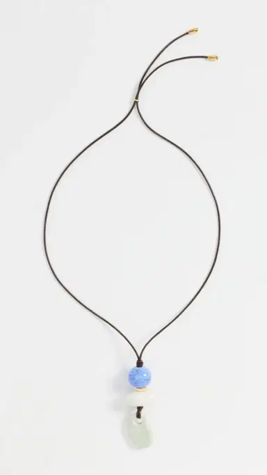 Lizzie Fortunato Museo Cord Ii Necklace In Sea | Thumbnail 4