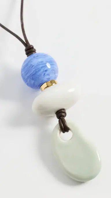 Lizzie Fortunato Museo Cord Ii Necklace In Sea | Thumbnail 5