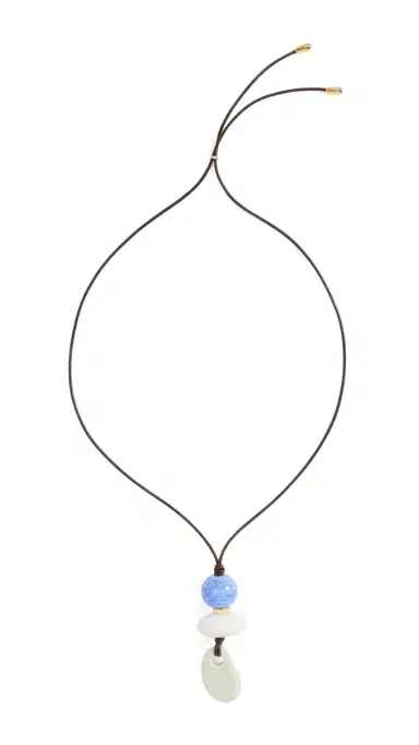 Lizzie Fortunato Museo Cord Ii Necklace In Sea | Thumbnail 6