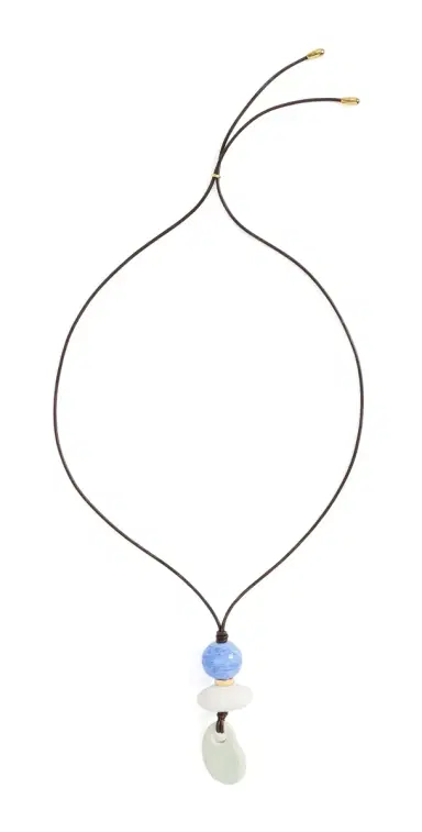 Lizzie Fortunato Museo Cord Ii Necklace In Sea | Thumbnail 1