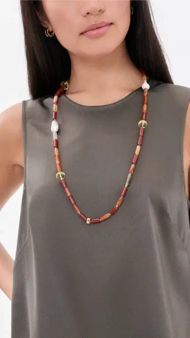 Lizzie Fortunato Circo Necklace In Stone Fruit | Thumbnail 3