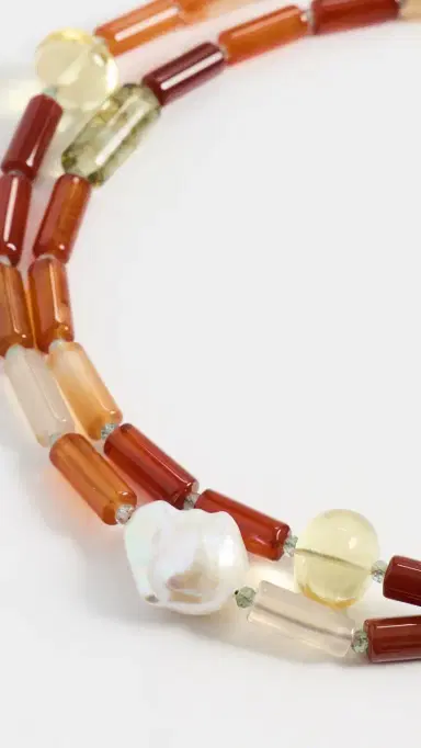 Lizzie Fortunato Circo Necklace In Stone Fruit | Thumbnail 4