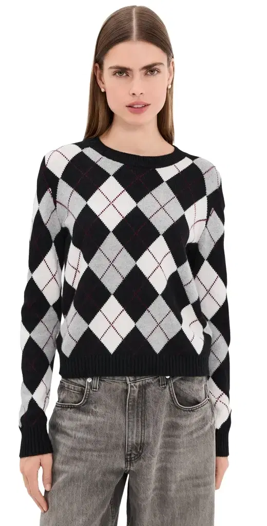 Lisa Yang Antoni Cashmere Argyle Sweater