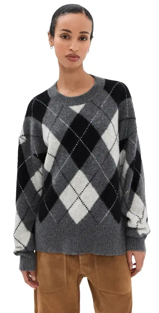 Donnika Argyle Cashmere Sweater