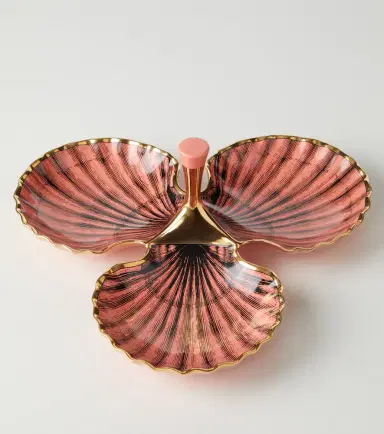 Jonathan Adler Sirena Trefoil porcelain serving dish | Thumbnail 3