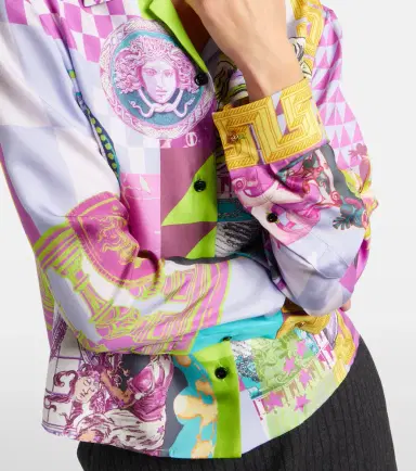 Versace Medusa printed silk shirt | Thumbnail 2