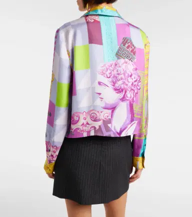 Versace Medusa printed silk shirt | Thumbnail 3
