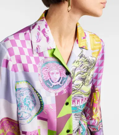 Versace Medusa printed silk shirt | Thumbnail 5