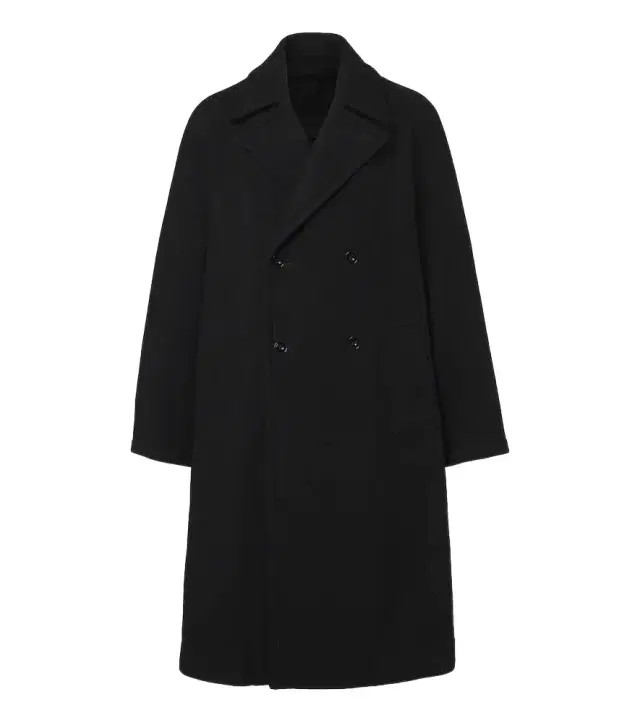 Lemaire Double-breasted wool and alpaca coat