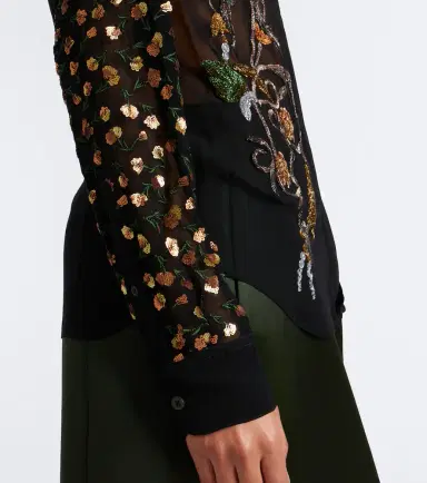 Dries Van Noten Embellished sheer blouse | Thumbnail 7