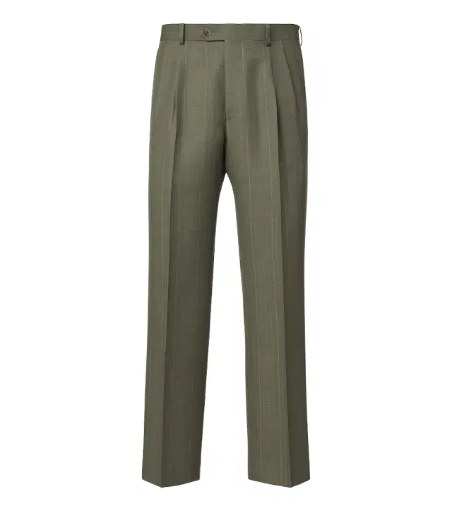 Auralee Chalk stripe wool straight pants