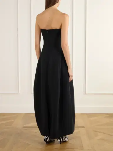 TOTEME Strapless Crepe Maxi Dress | Thumbnail 3