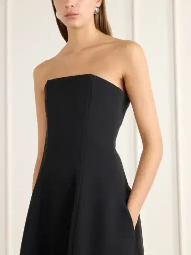 TOTEME Strapless Crepe Maxi Dress | Thumbnail 4