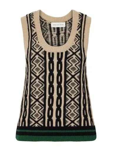 Dries Van Noten Knitted Wool Vest | Thumbnail 1