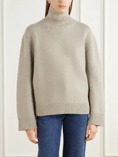 TOTEME Wool Turtleneck Sweater | Thumbnail 3