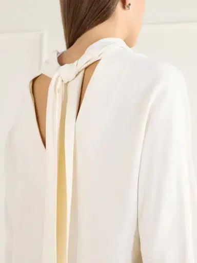 TOTEME Draped Cady Blouse | Thumbnail 6
