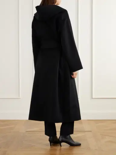 TOTEME Belted Hooded Wool Coat | Thumbnail 3