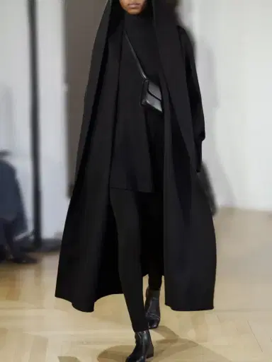 TOTEME Belted Hooded Wool Coat | Thumbnail 5
